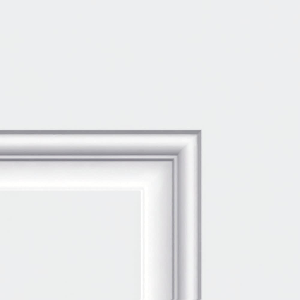 Primed Left Hand Outswing 1/2 Lite 2-Panel Clear Glass Steel Prehung Front Door 36" x 80" S936447