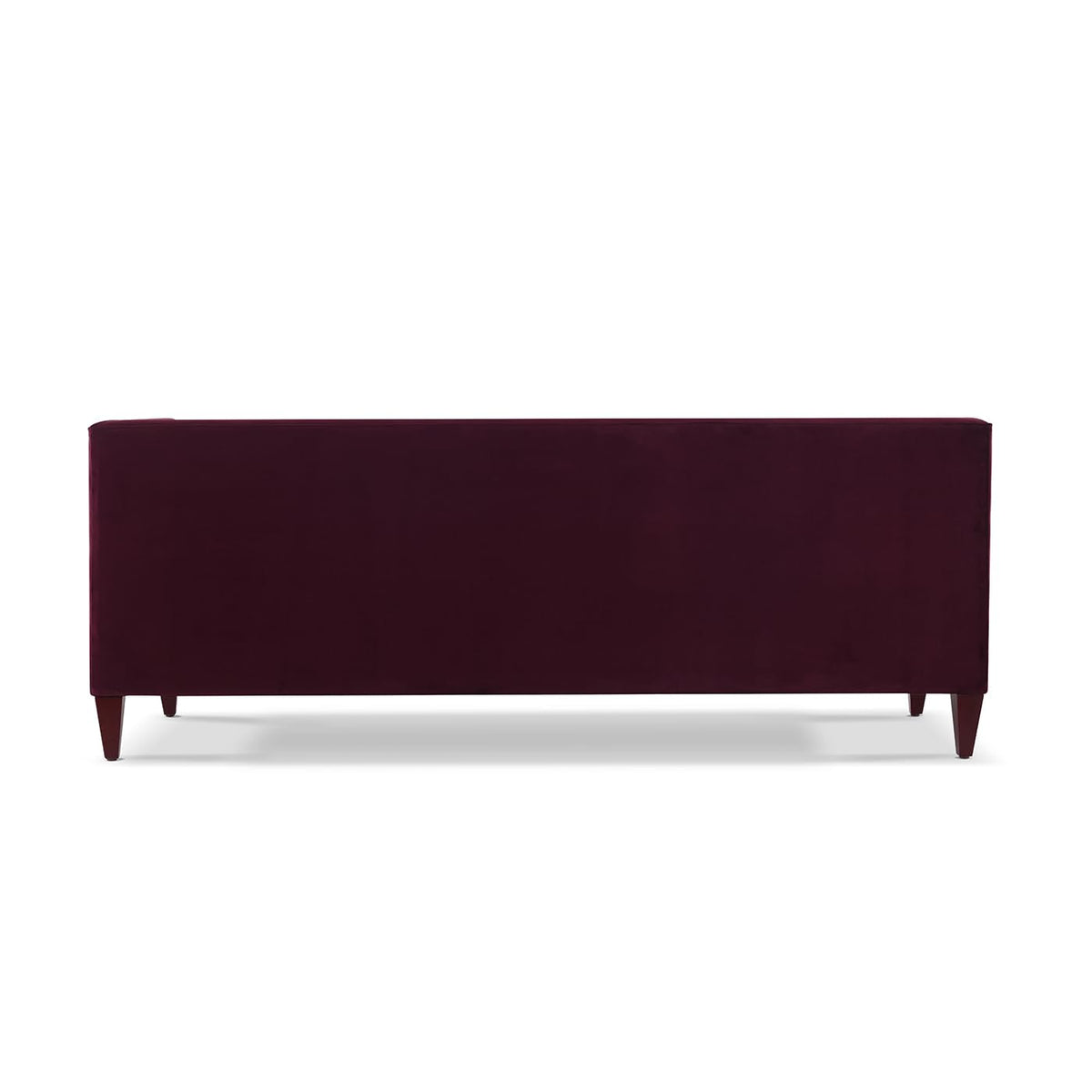 84 inch Burgundy Velvet Tufted Sofa Z35275