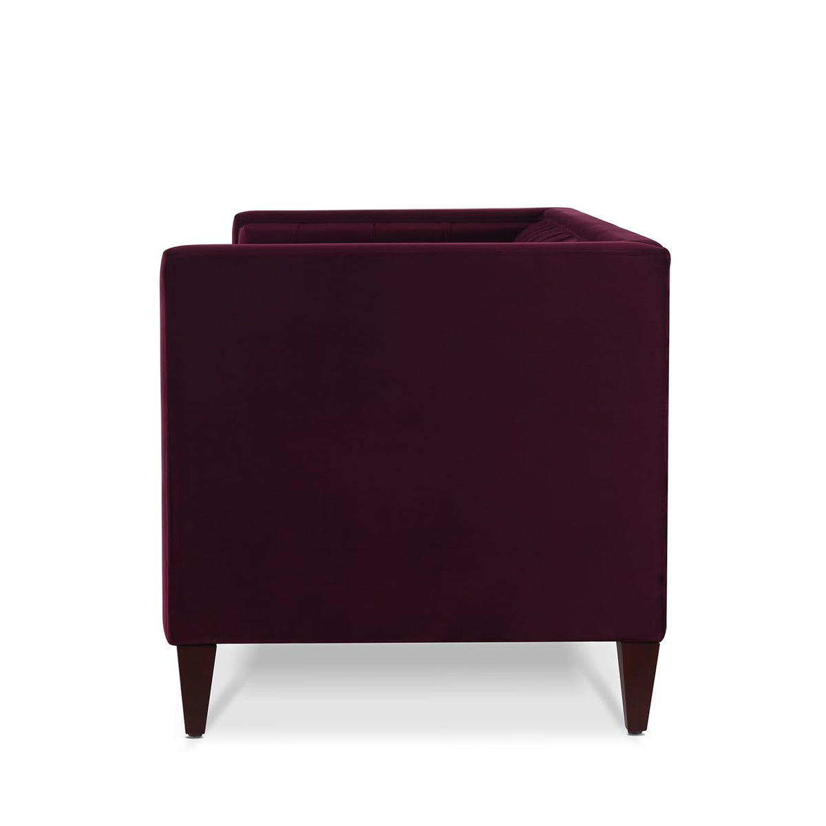 84 inch Burgundy Velvet Tufted Sofa Z35275