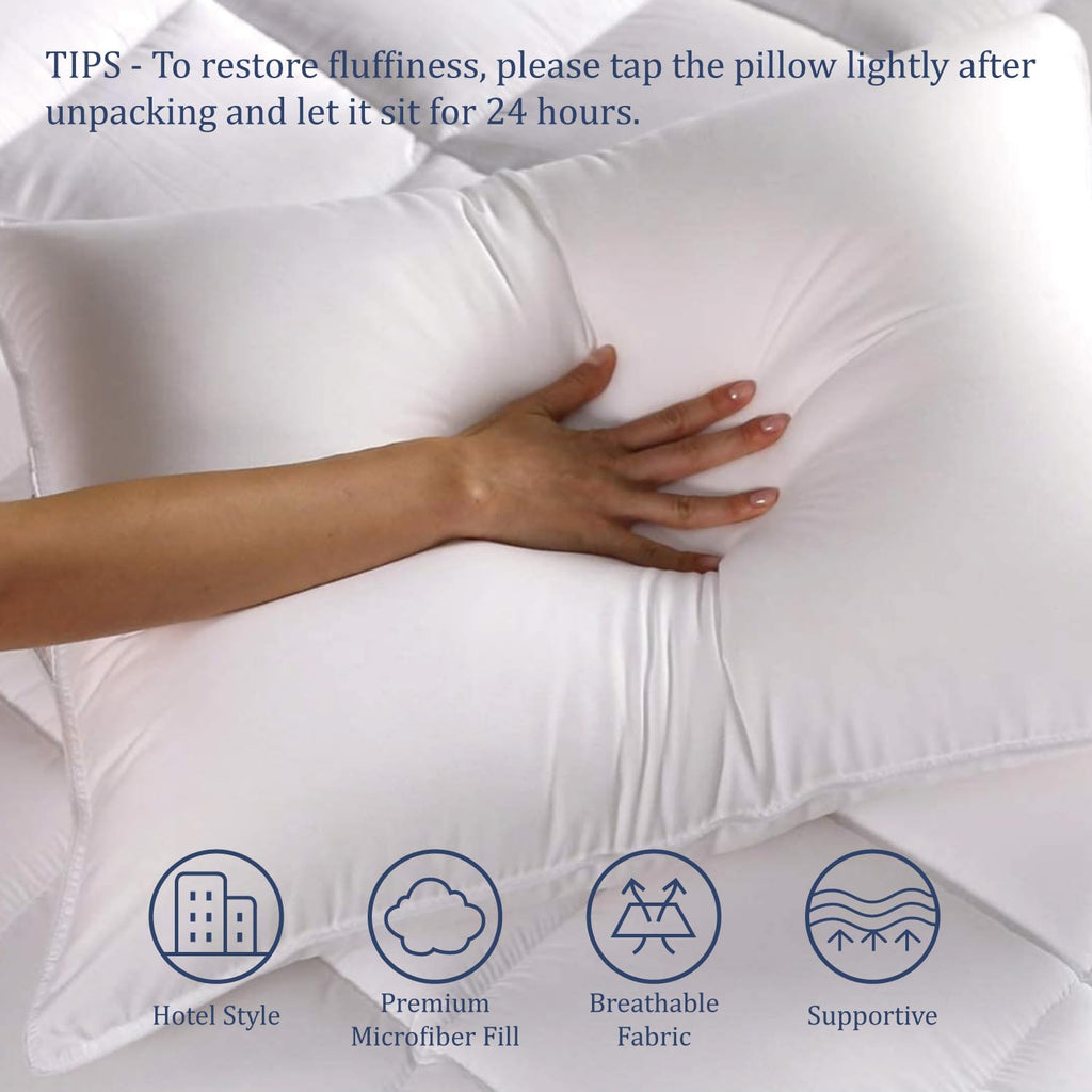 King Size Down Alternative Cooling Pillow Set of 2 H8923