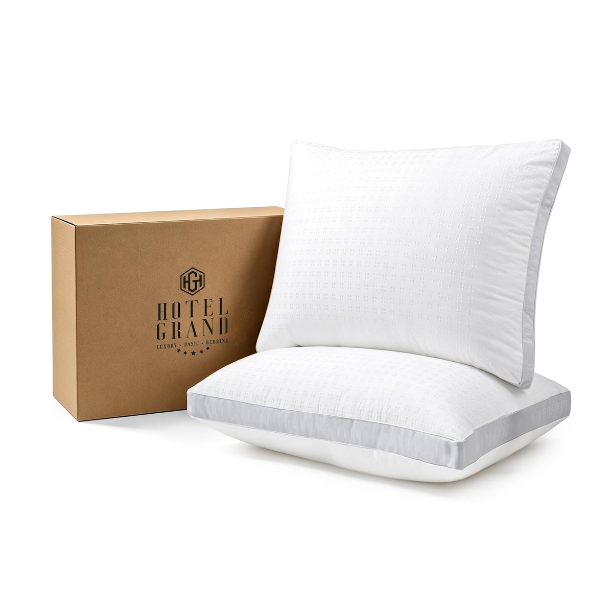 King Size Set of 2 Medium Soft Bed Pillows K365