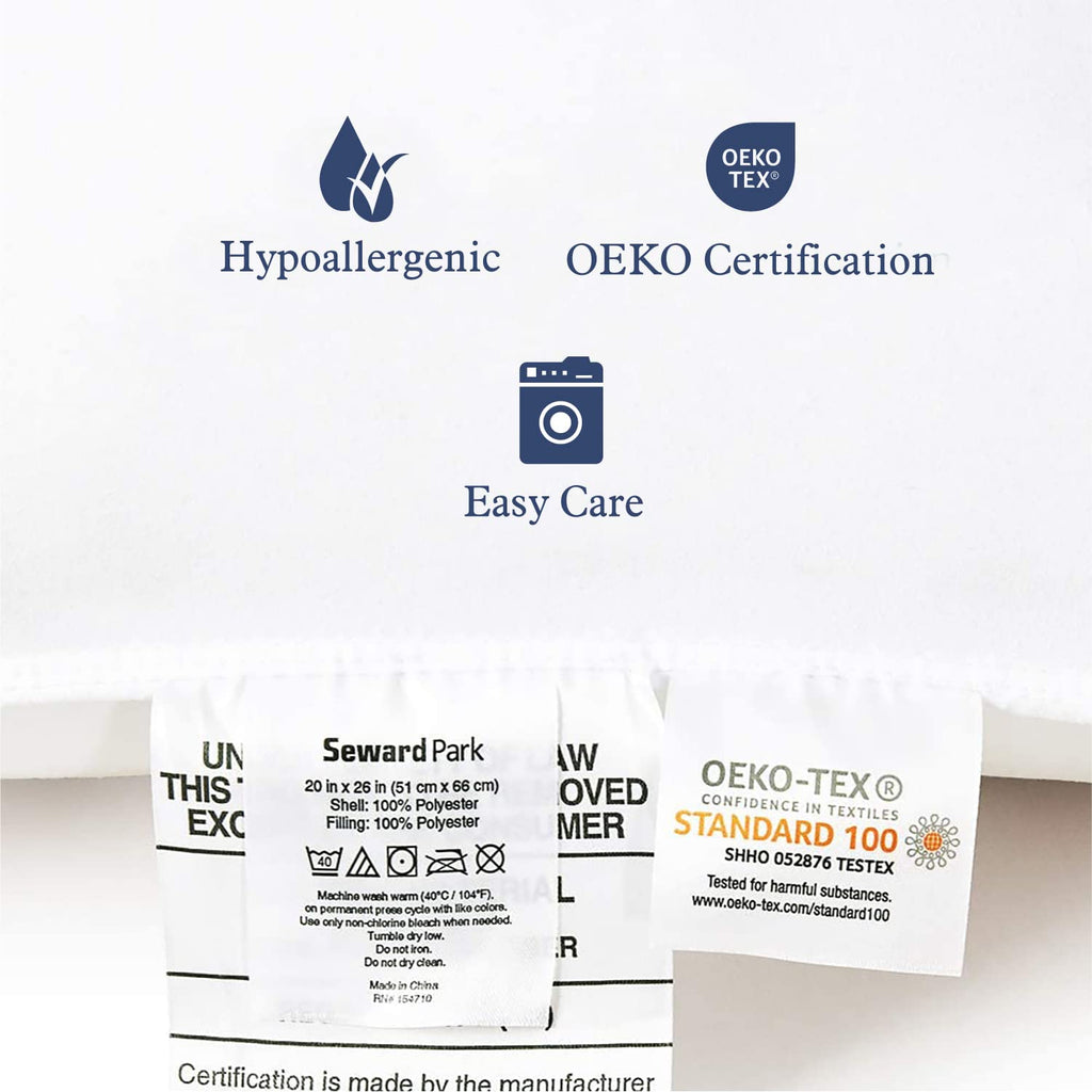 King Size Down Alternative Cooling Pillow Set of 2 H8923