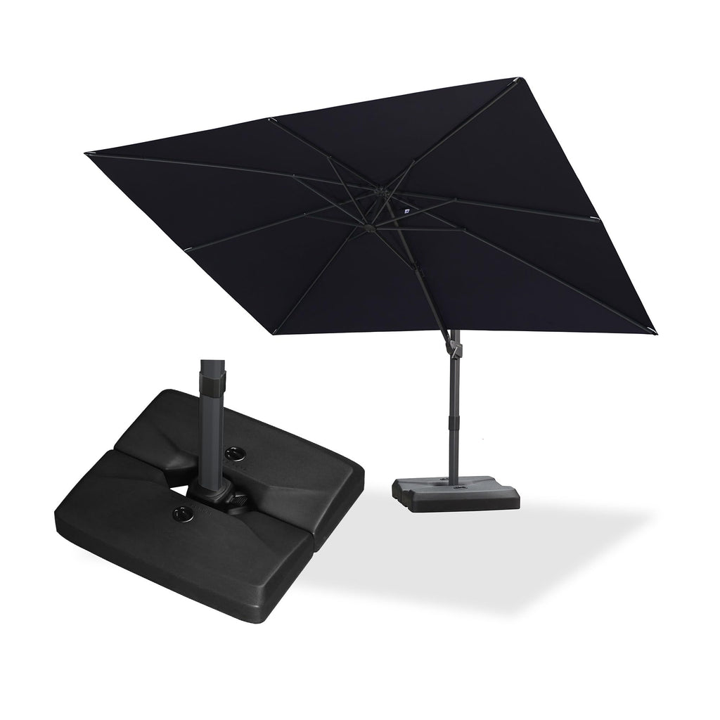 Navy Blue Cantilever Umbrella with Base E75026