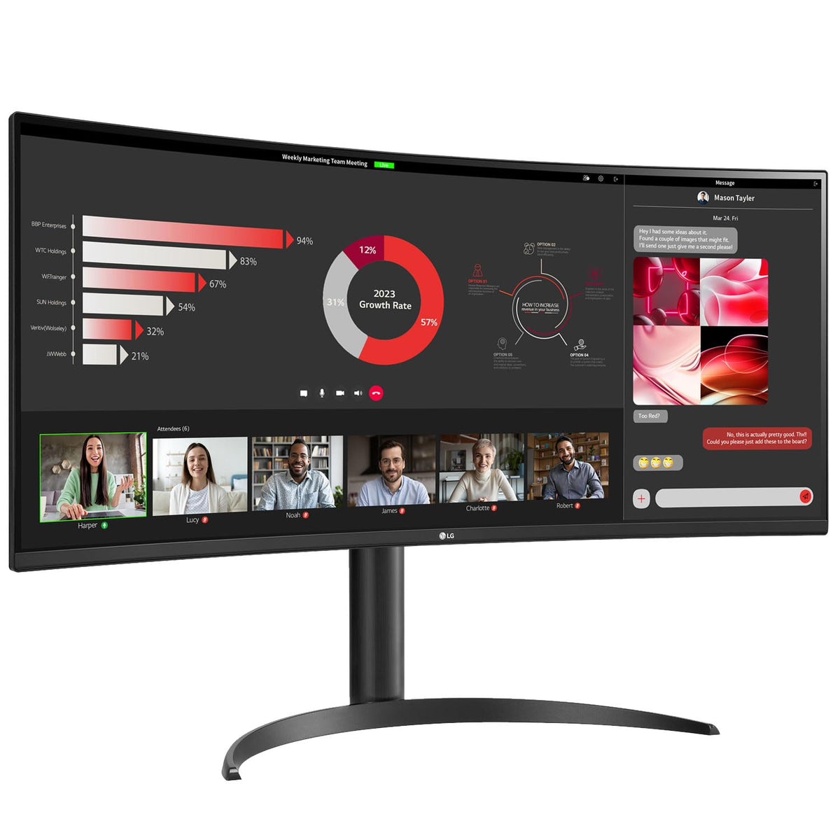 34" Curved UltraWide WQHD 100Hz Monitor X138145