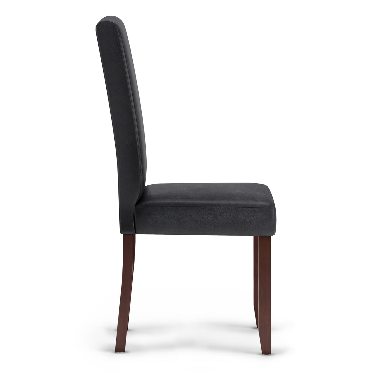 Vegan Leather Parsons Dining Chairs Black Set of 2 C758105