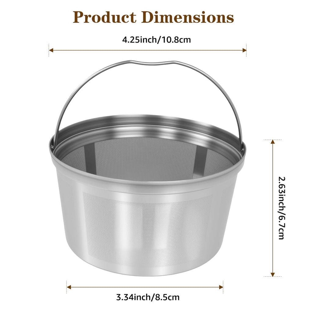 Stainless Steel Reusable Coffee Filter 2 Pack Y63247