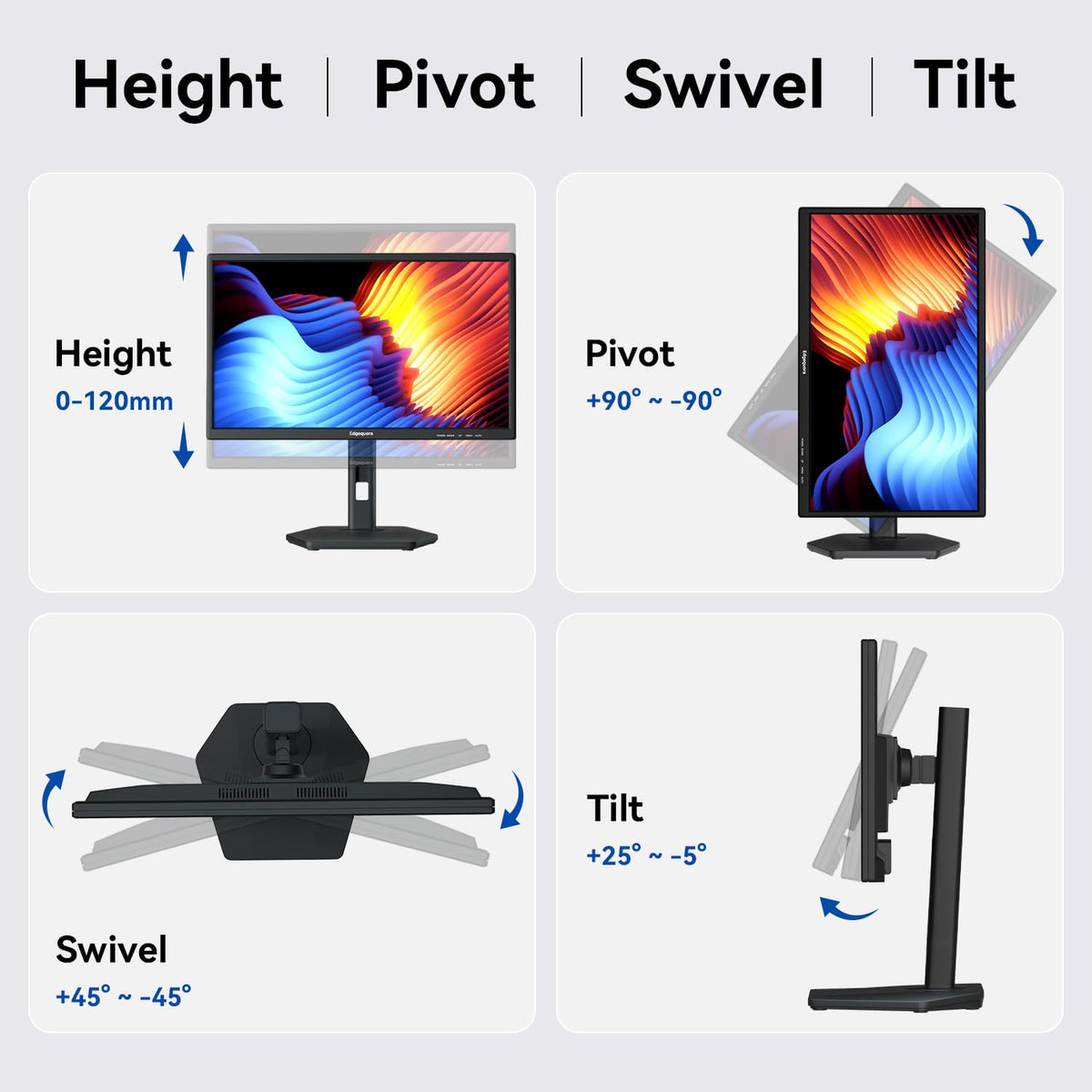 24 Inch USB-C Touchscreen Monitor Adjustable VA D78062