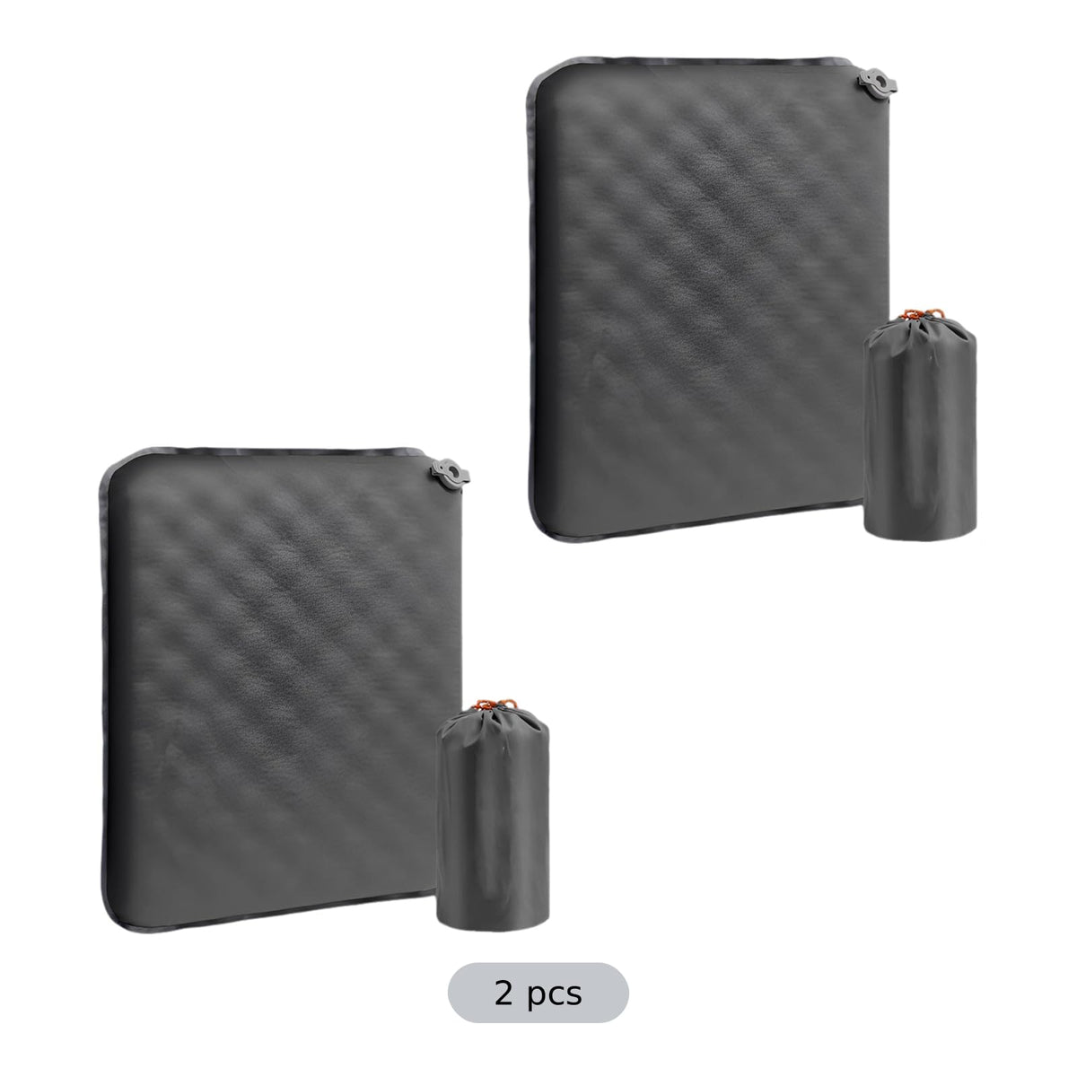 2 Pcs Inflatable Seat Cushion, 16.9 x 13 in Nylon TPU E202