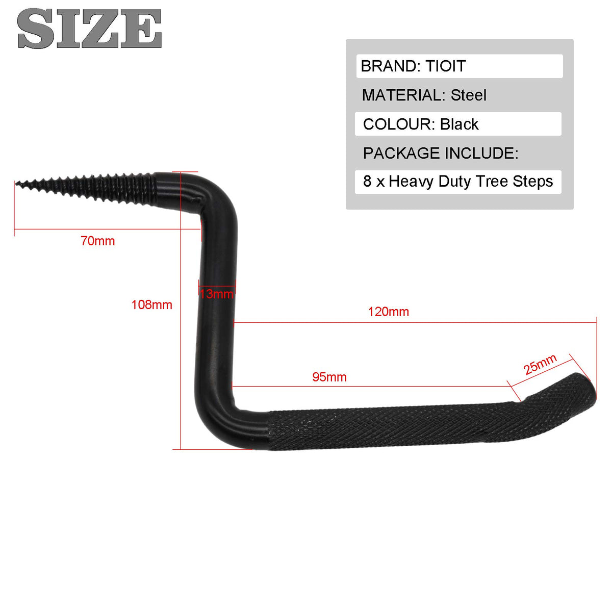 4 inch Screw-in Tree Steps 8Pack O57226