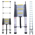 Collapsible Telescoping Ladder 20.5FT Aluminum Lightweight 330LB Capacity D337380