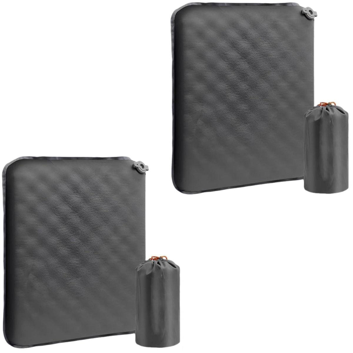 2 Pcs Inflatable Seat Cushion, 16.9 x 13 in Nylon TPU E202