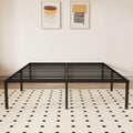 Queen 18 Inch Metal Platform Bed Frame, Black W249506