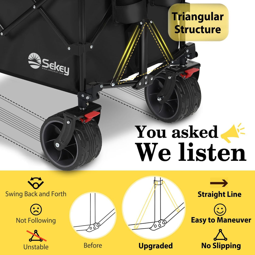 300L Extended Collapsible Wagon, 660 lb Capacity C682