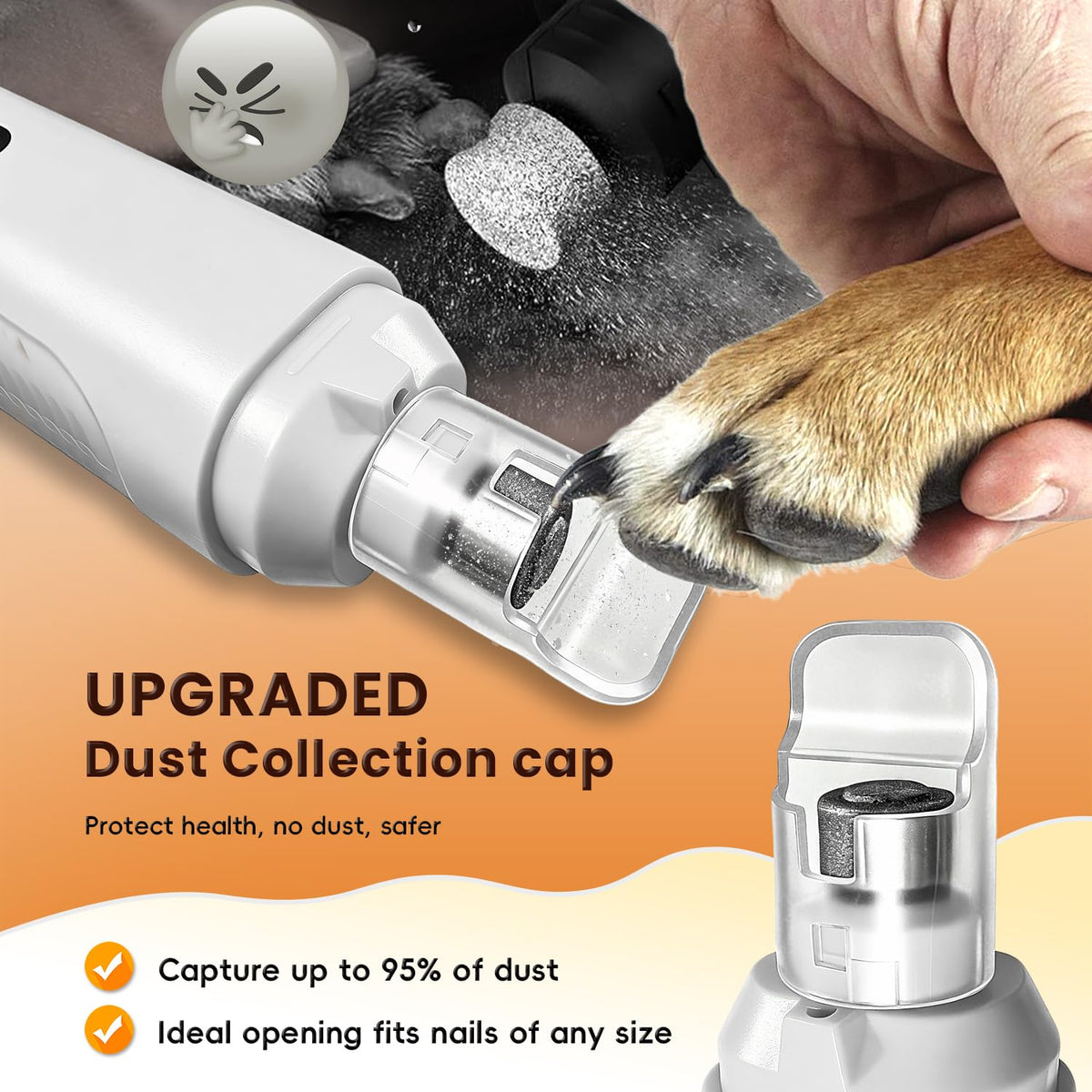 6-Speed Dog Nail Grinder with LED Light R742