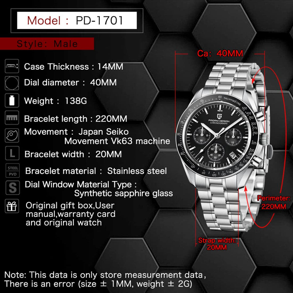 Men's Chronograph 40mm Sapphire A729