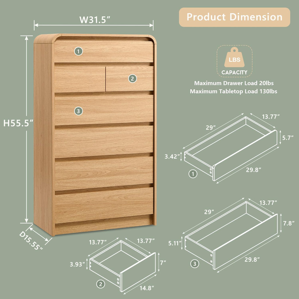 7 Drawer Dresser D70798
