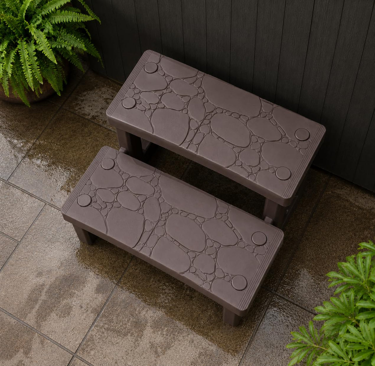 2-Step Spa Hot Tub Pool Deck Steps Y745