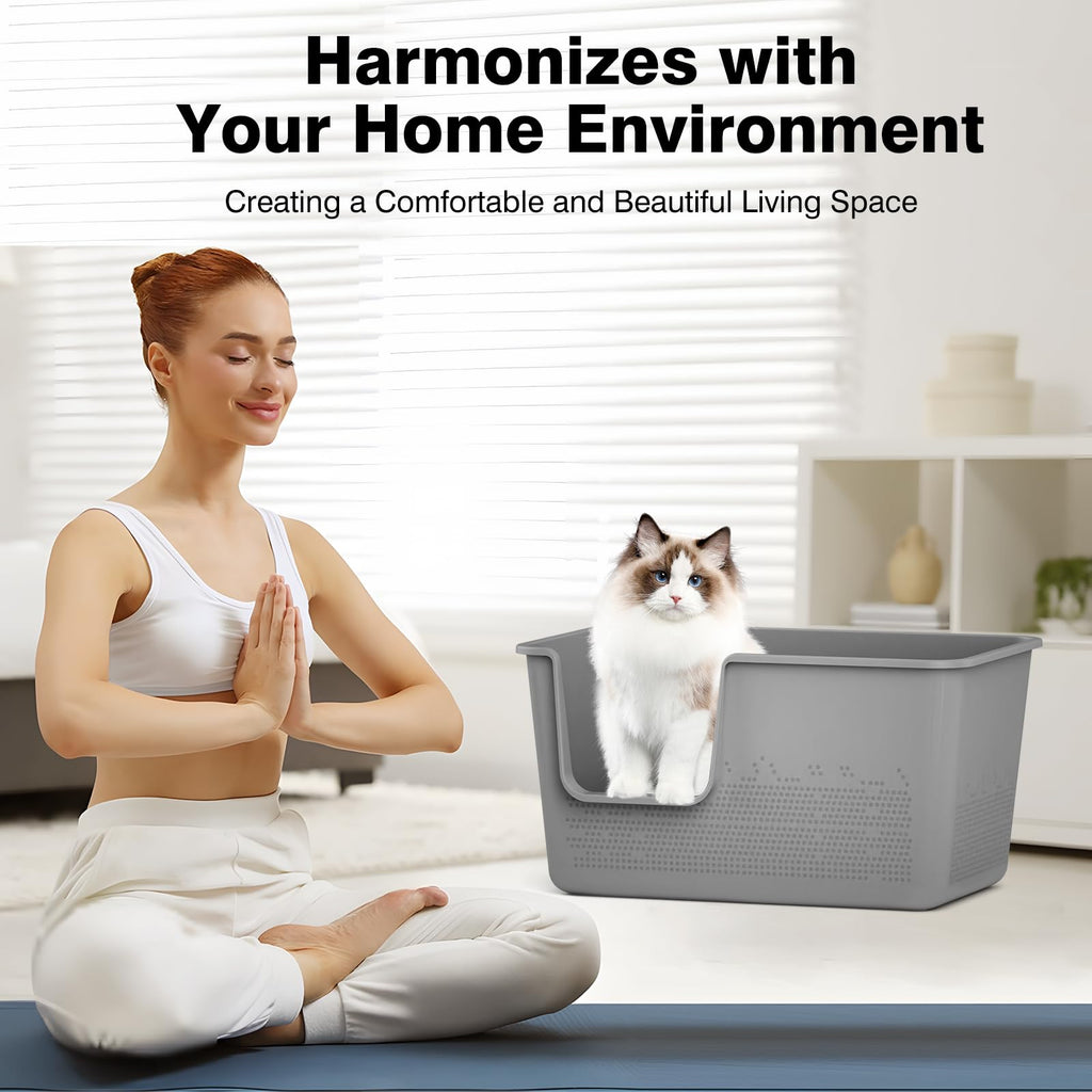 Extra Large High Sided Cat Litter Box H10205