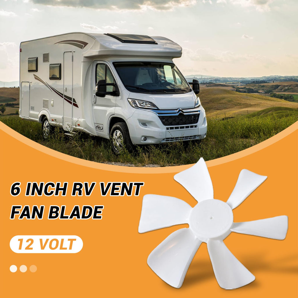 6 Inch RV Vent Fan Blade with D-Bore Z648