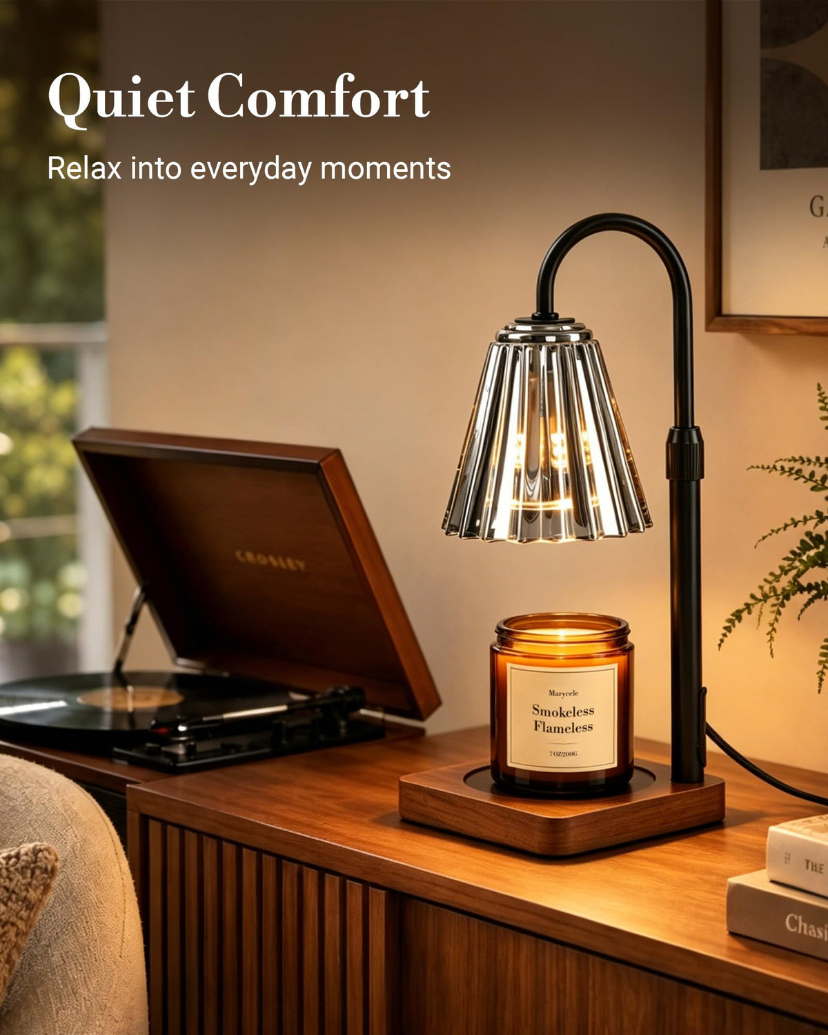 Vintage Candle Warmer Lamp with Timer Dimmer J614