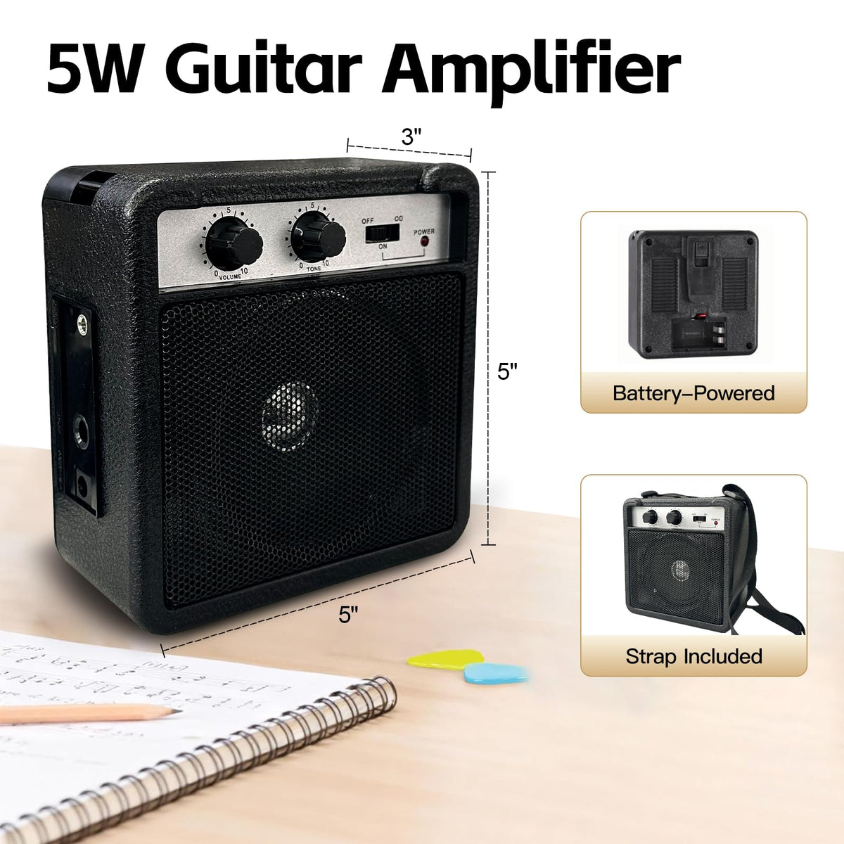 30in Kids Electric Guitar Starter Kit with 5W Amp and Gig Bag X99070