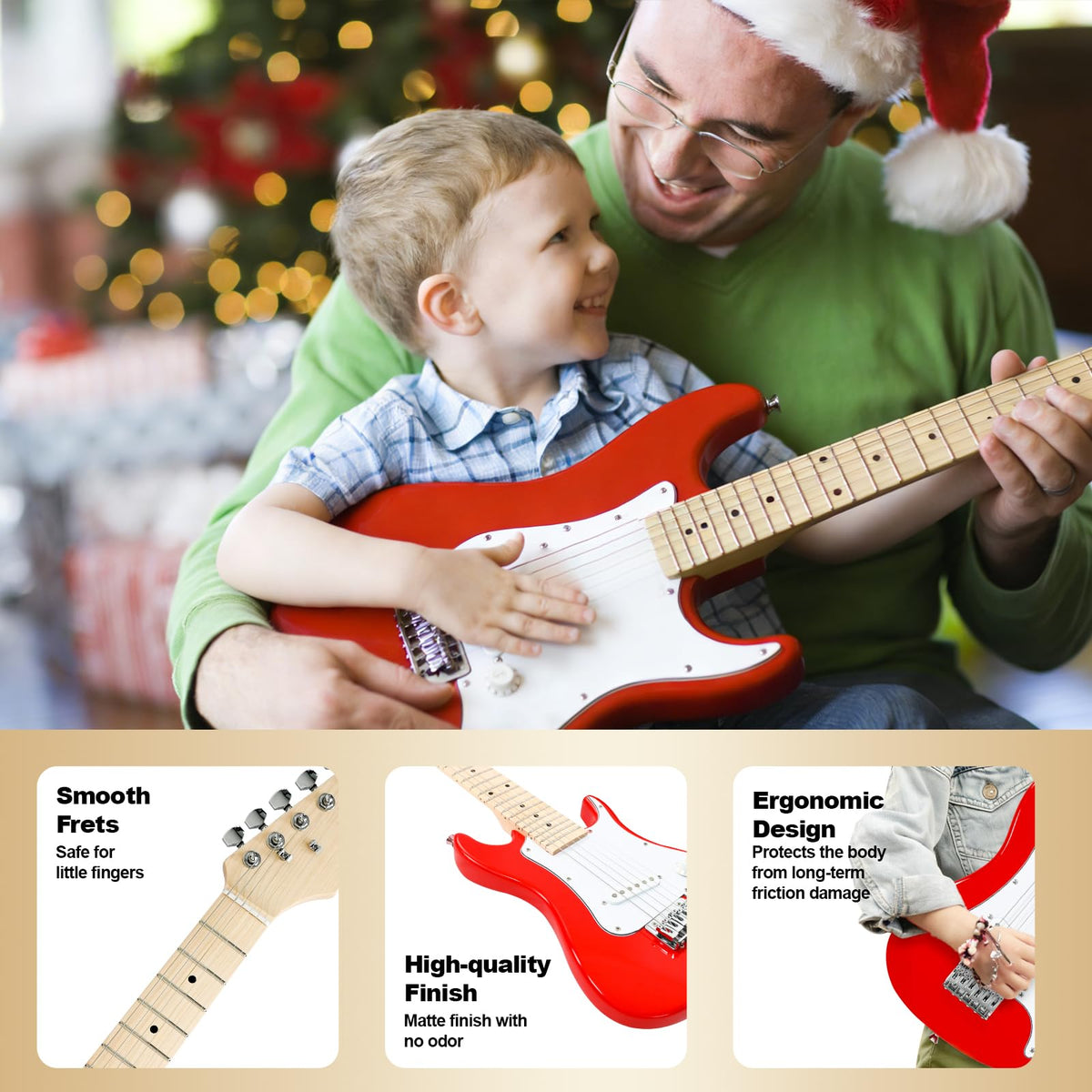 30in Kids Electric Guitar Starter Kit with 5W Amp and Gig Bag X99070