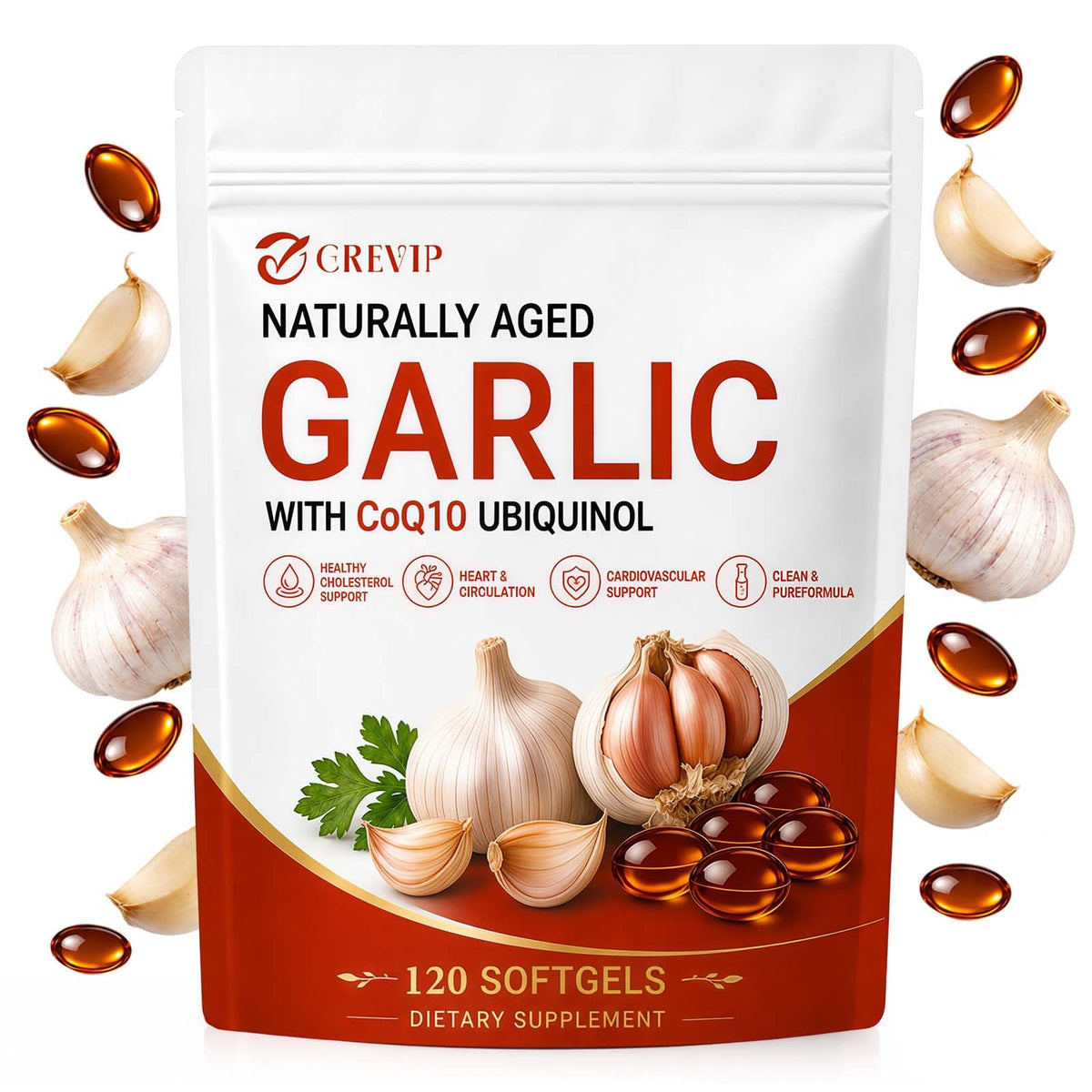 Odorless Garlic Extract Softgels 120Ct B54221