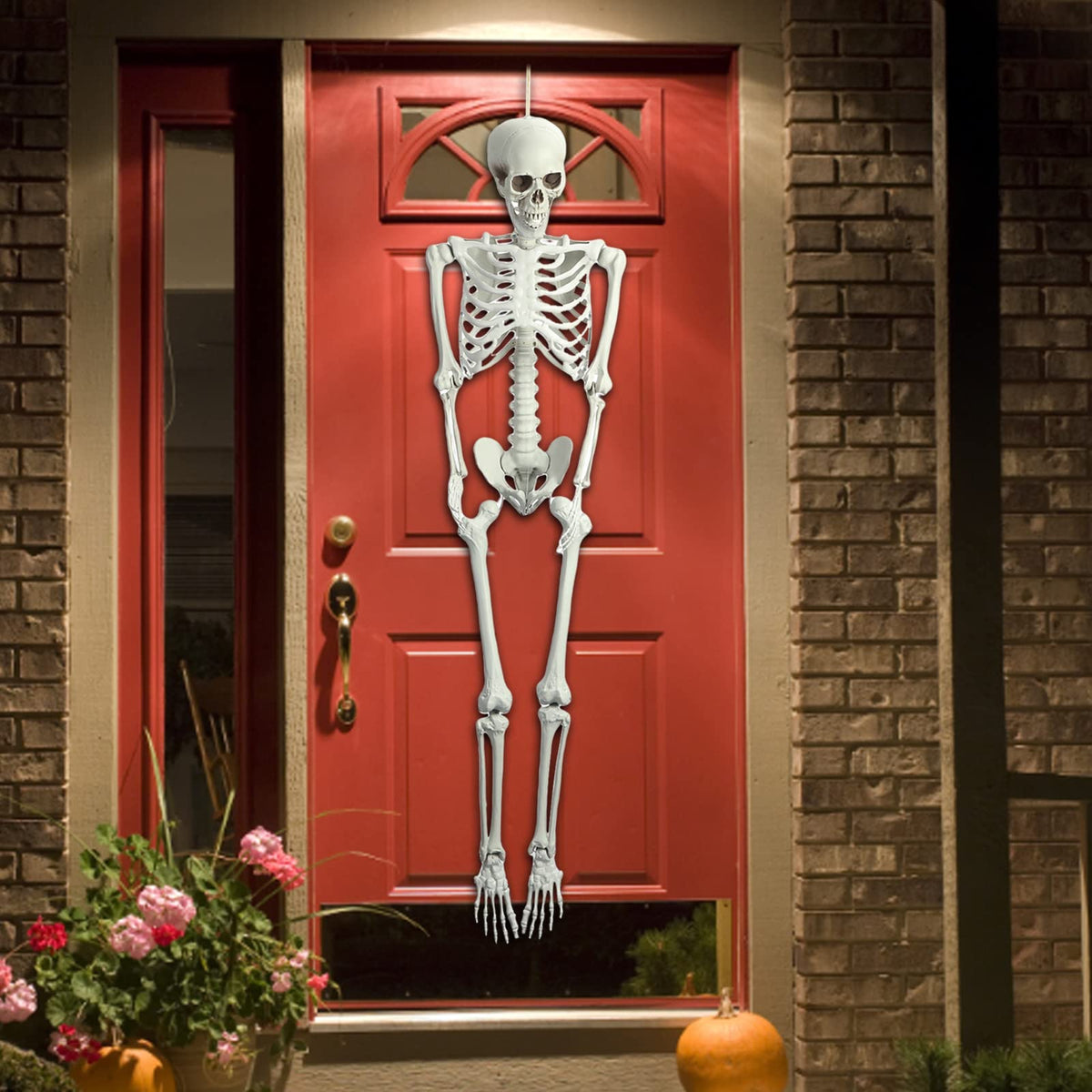 5.4ft White Posable Skeleton P9504