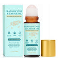 Cold-Pressed Castor Oil Roll On with Rose Quartz Stone 1.7 fl oz X395663
