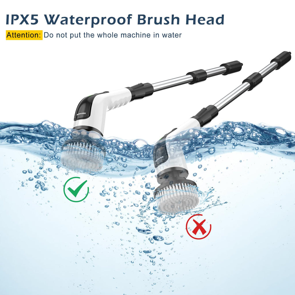 Electric Spin Scrubber with Long Handle F235