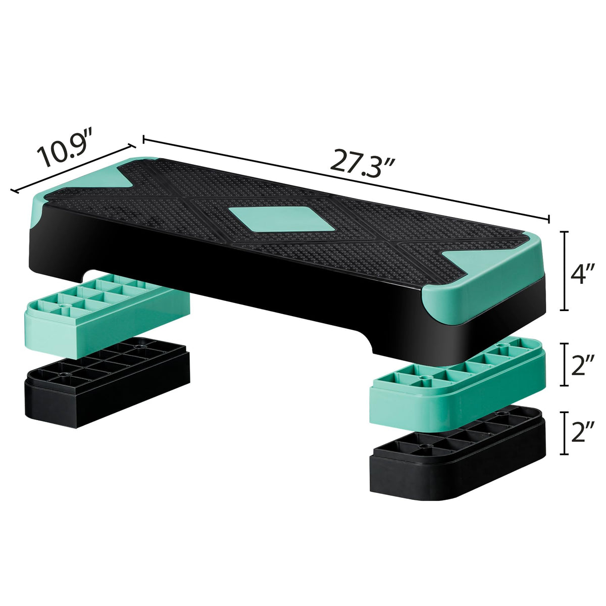 27 Inch Adjustable Aerobic Exercise Step Platform F31198