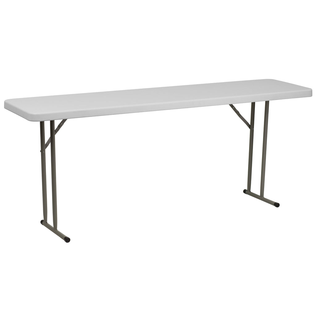 6 ft Plastic Folding Training Table J985025