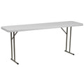 6 ft Plastic Folding Training Table J985025