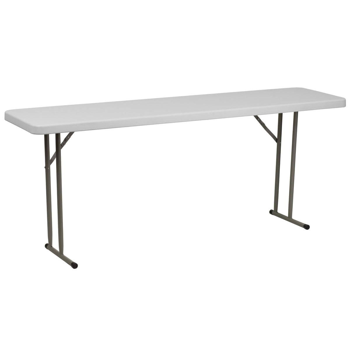 6 ft Plastic Folding Training Table J985025