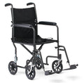 Folding Steel Transport Wheelchair with Swing-Away Footrests A16967