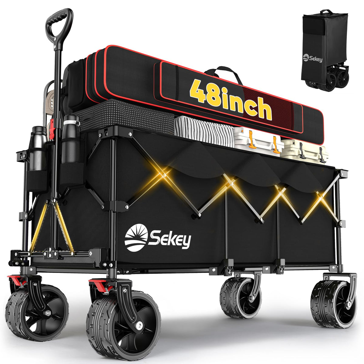 300L Extended Collapsible Wagon, 660 lb Capacity C682