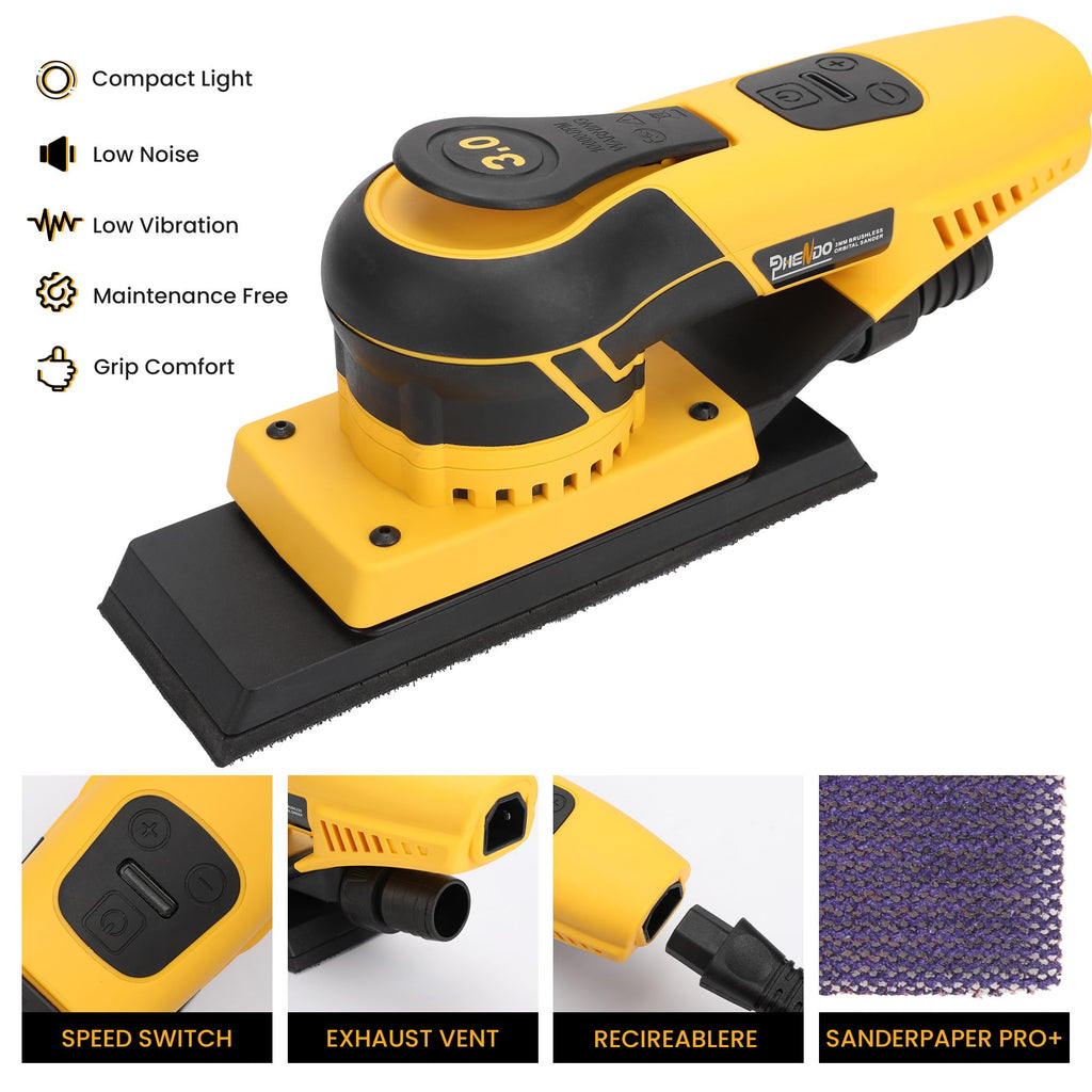 350W 3A Electric Random Orbital Sander T9630