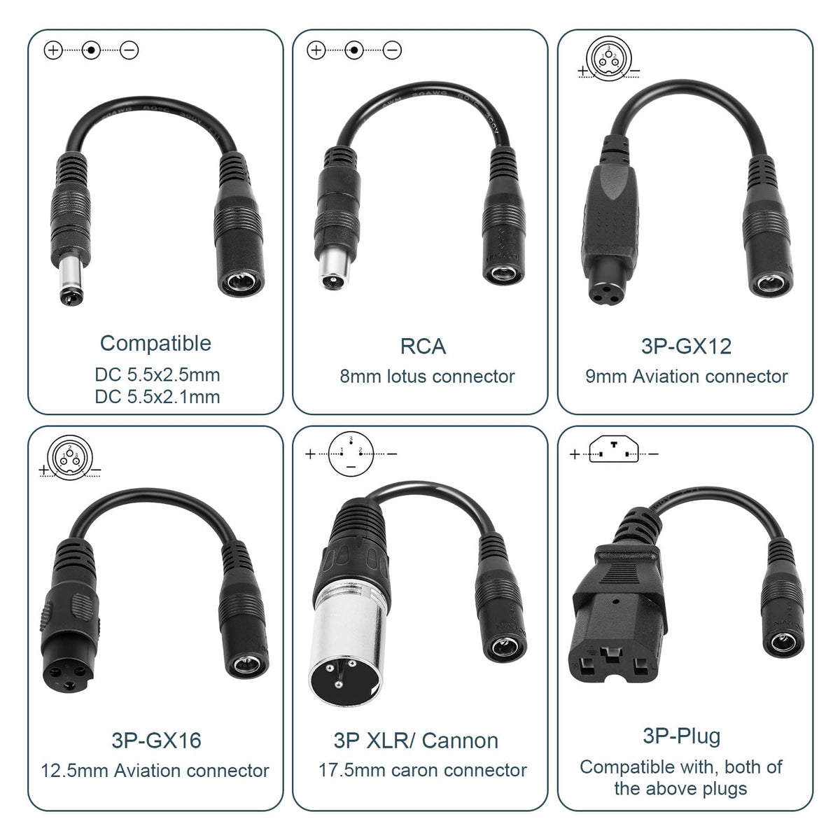 42V 2A Electric Scooter Charger with 7 Plugs Y412279