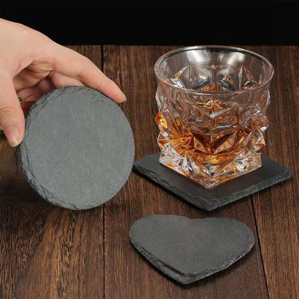 12pcs Natural Stone Table Coasters G12303