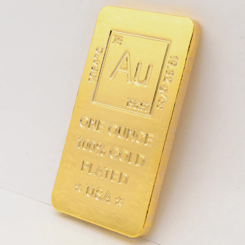 1 oz Gold Plated Bar P949