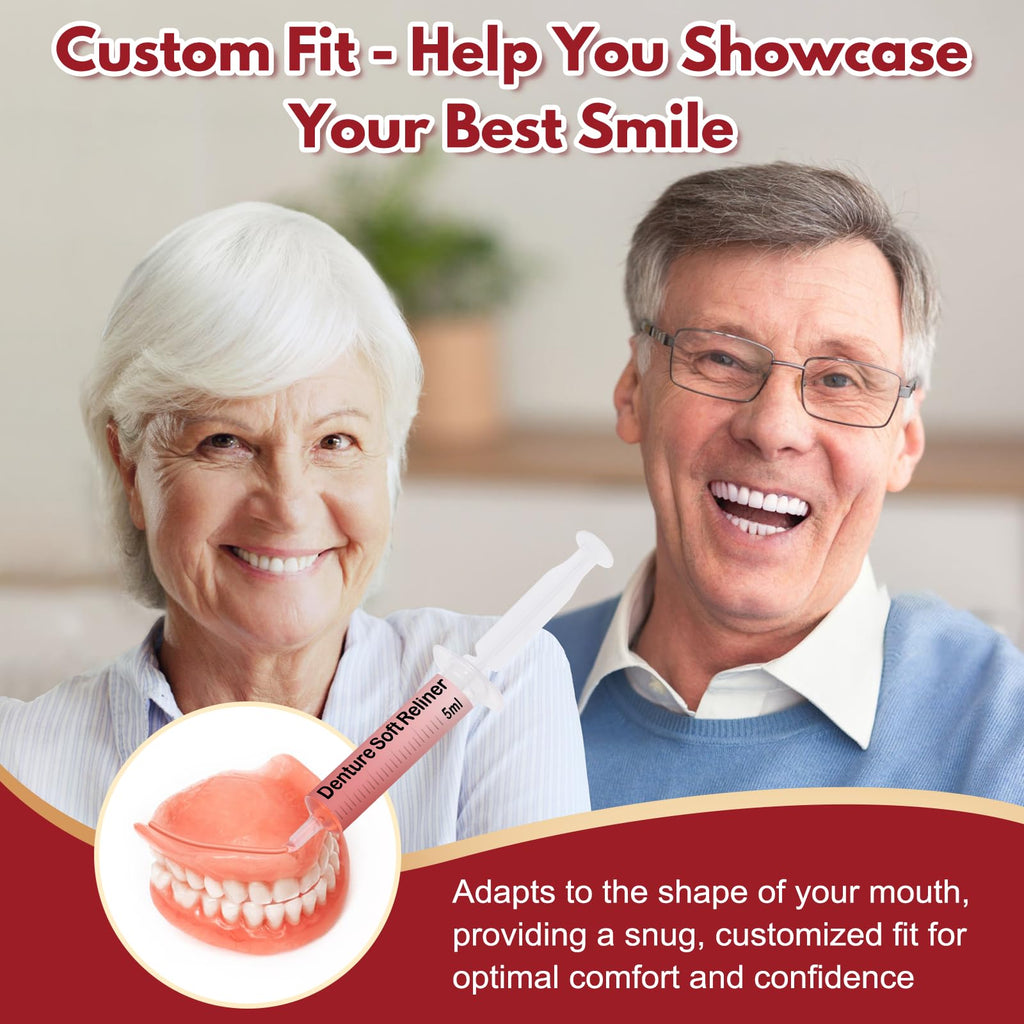Denture Soft Reline Kit for Upper and Lower Dentures Q82117