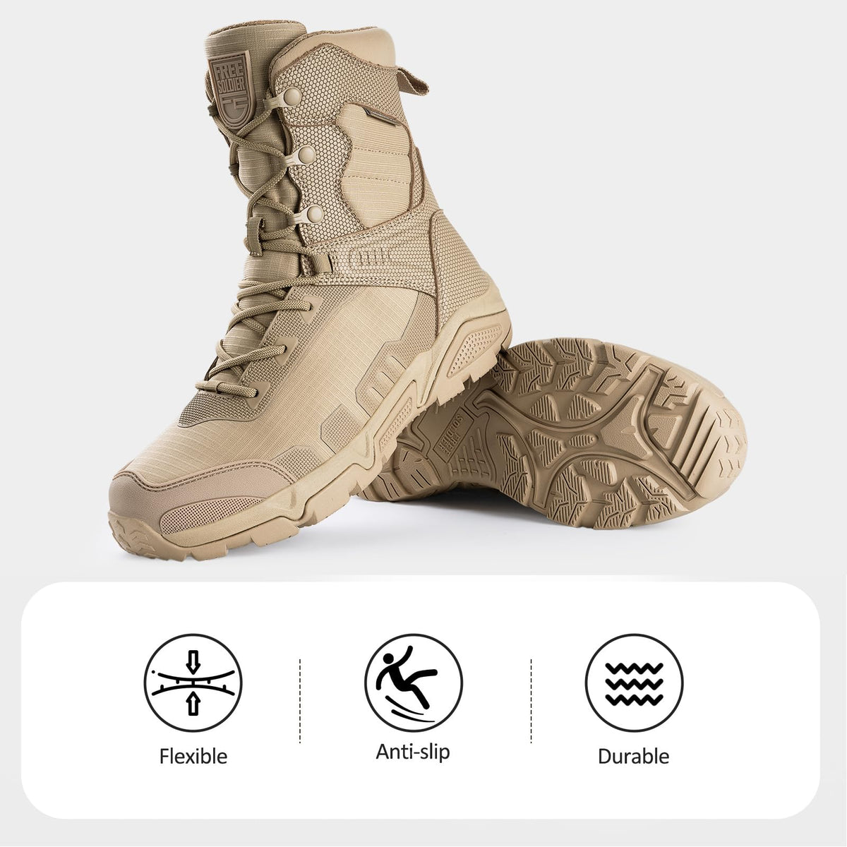 Men's Waterproof Tactical Work Boots H8447