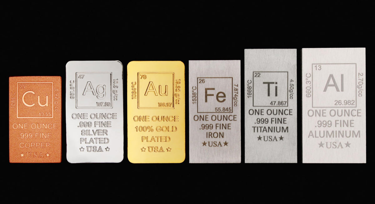 1 oz Gold Plated Bar P949