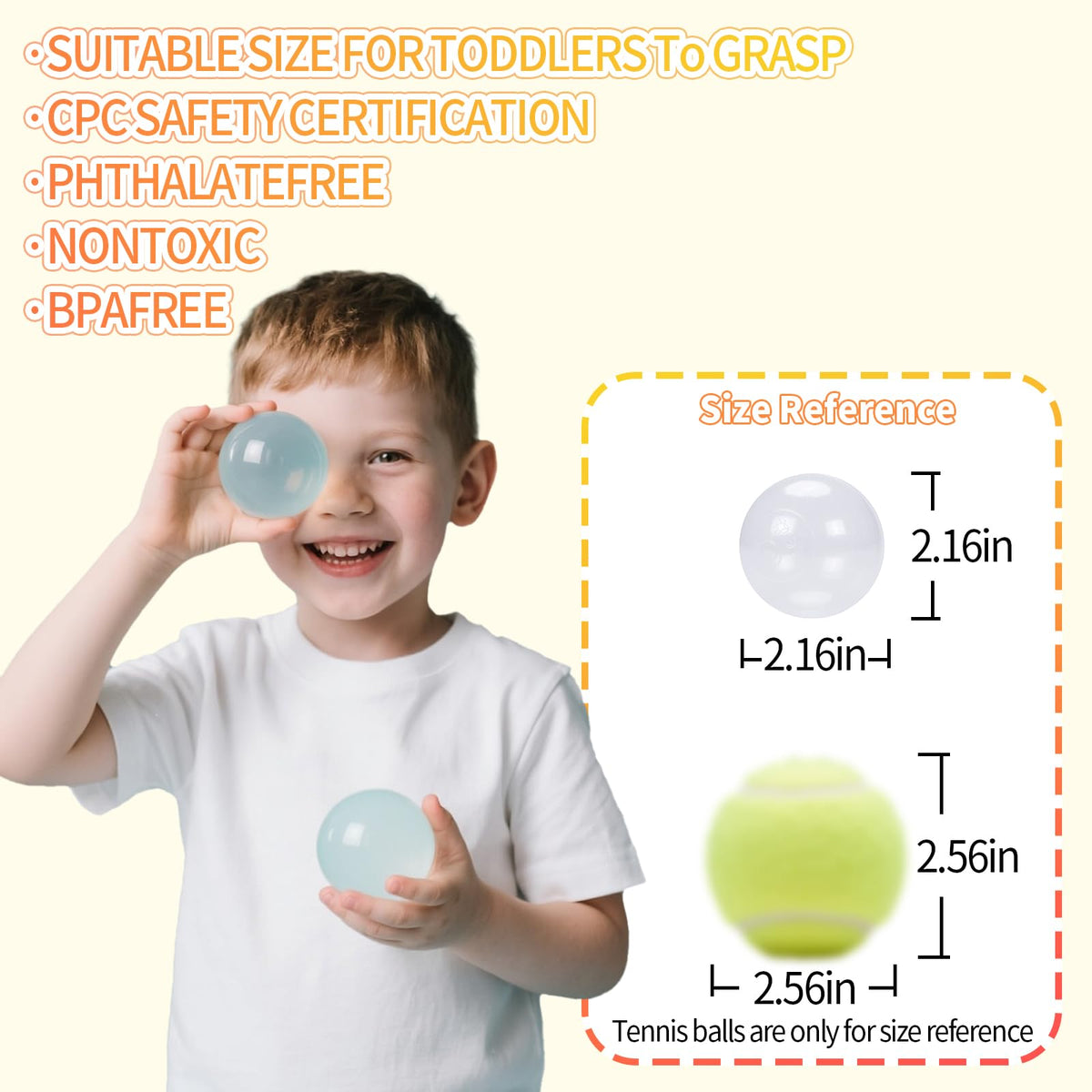 Crush Proof Plastic Ball Pit Balls Pack of 100 X2664