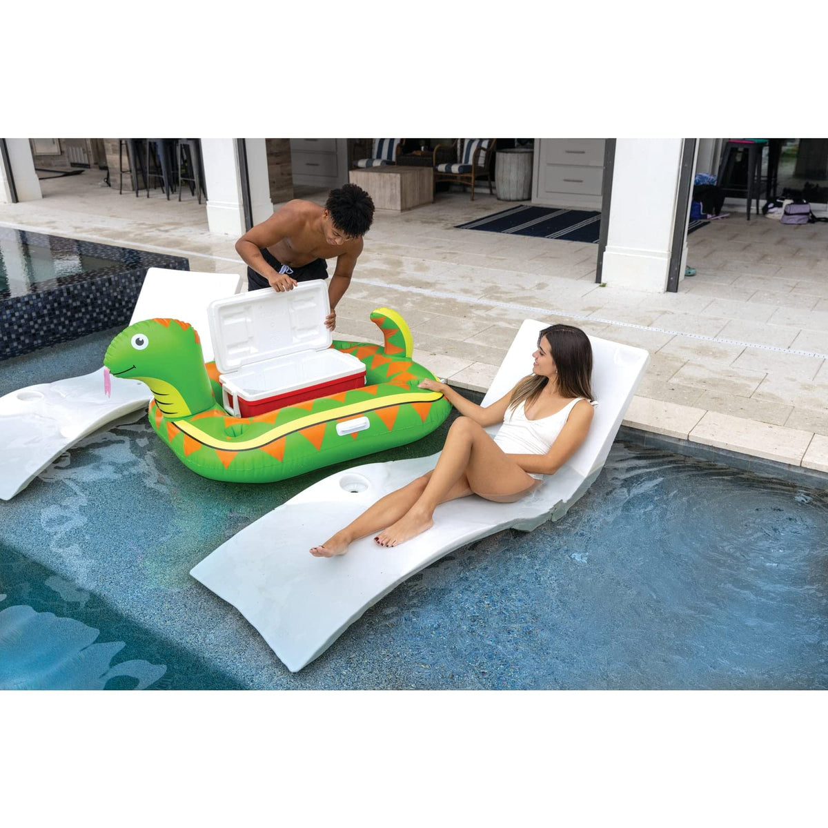 Inflatable Floating Drink Cooler 46 qt I45425