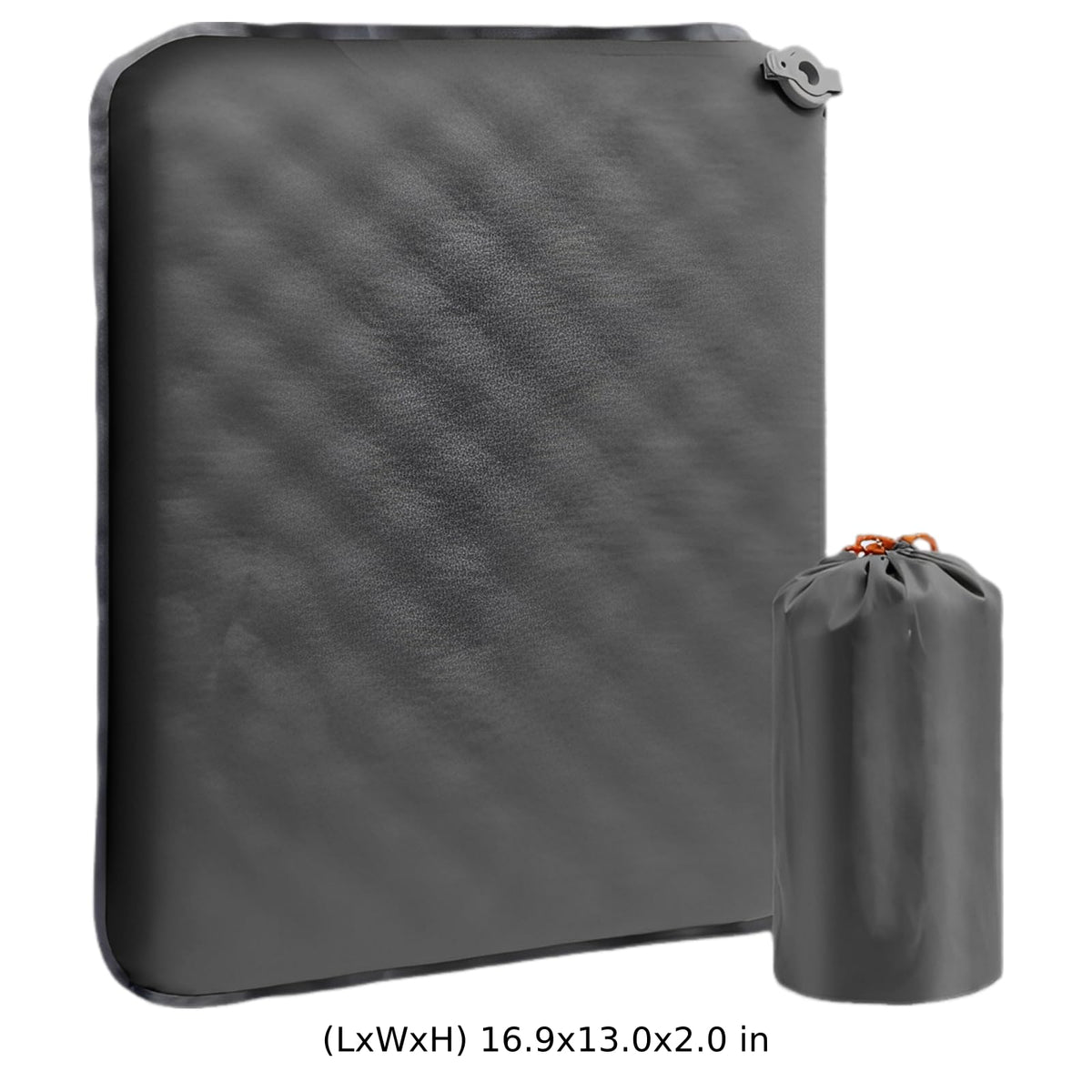 2 Pcs Inflatable Seat Cushion, 16.9 x 13 in Nylon TPU E202