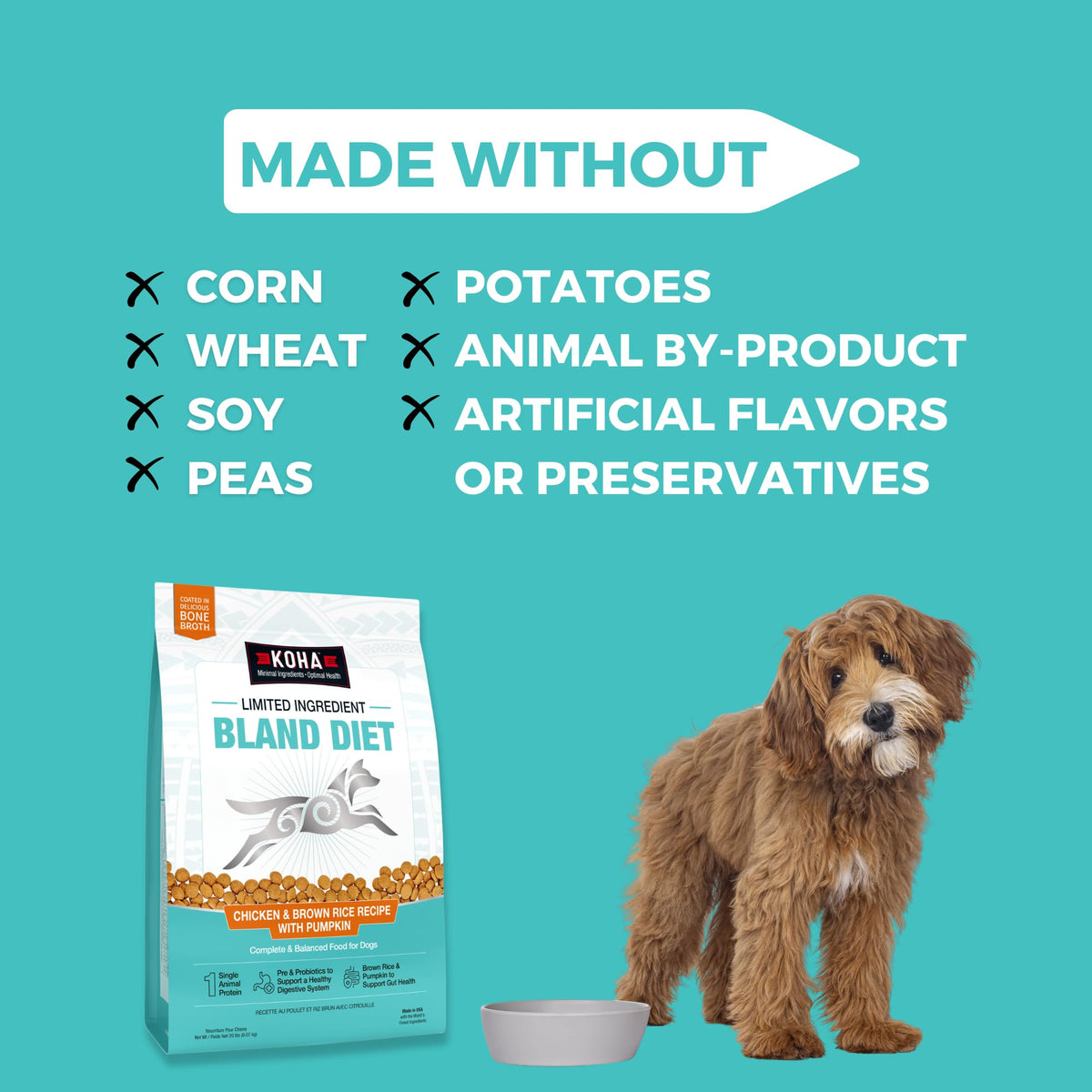 Limited Ingredient Chicken & Brown Rice Dog Food X96290