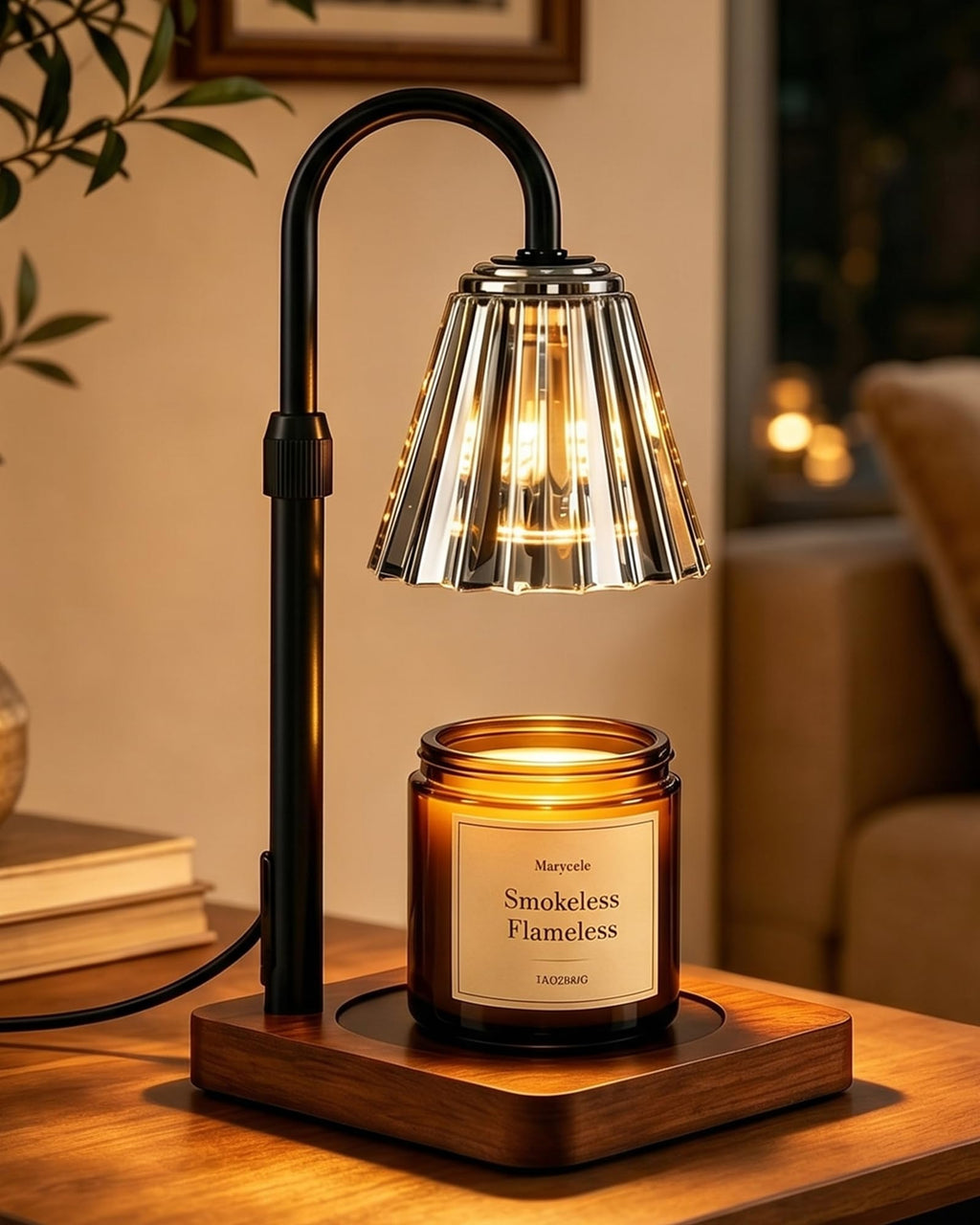 Vintage Candle Warmer Lamp with Timer Dimmer J614