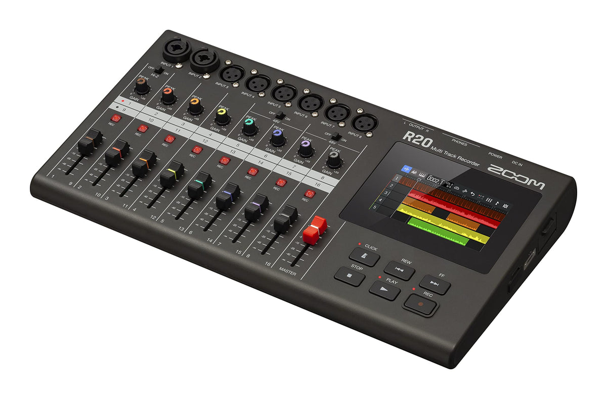 16 Tracks 6 XLR Inputs Tabletop Recorder R457