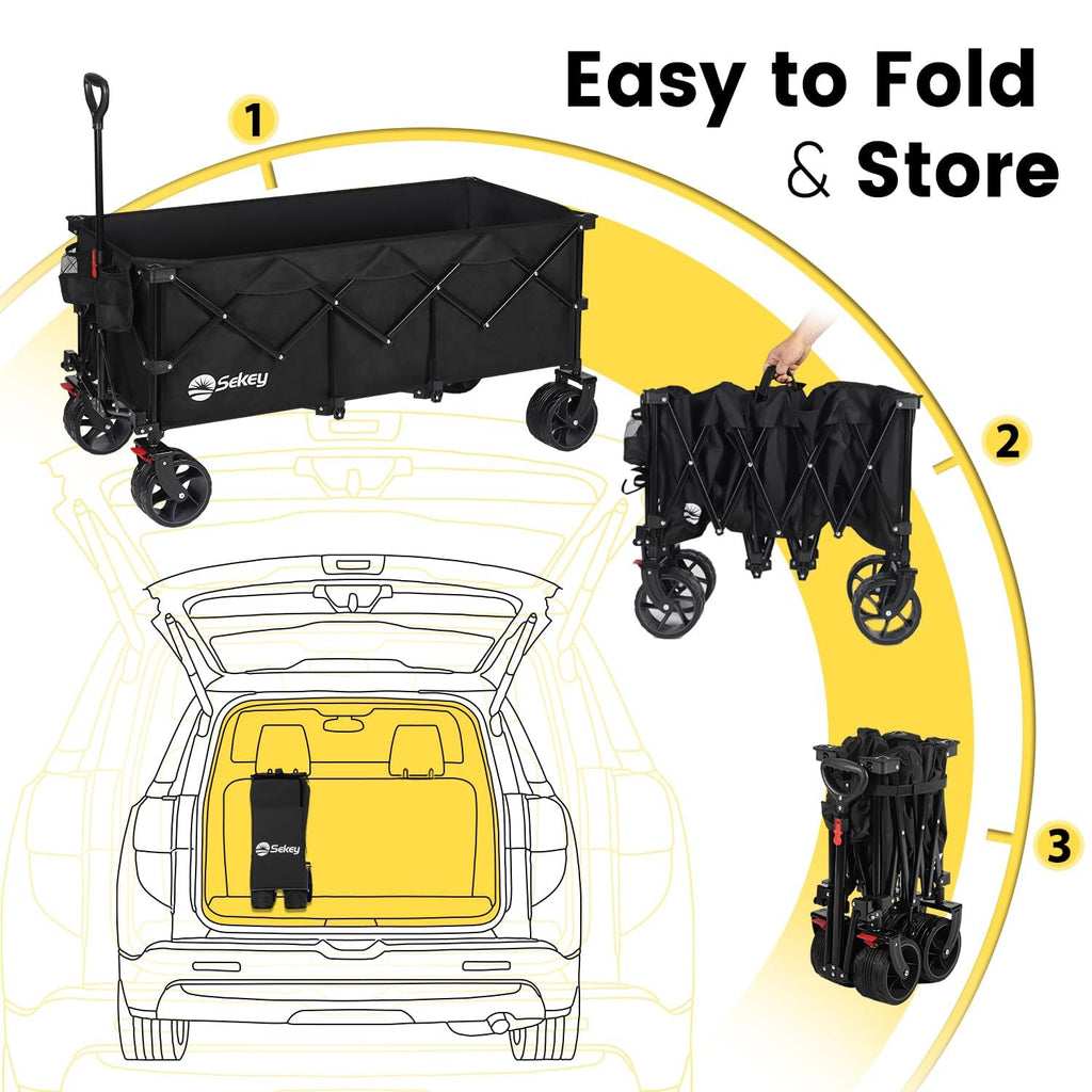 300L Extended Collapsible Wagon, 660 lb Capacity C682